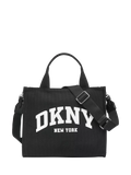 DKNY Hadlee Cotton Logo Tote Bag, Black