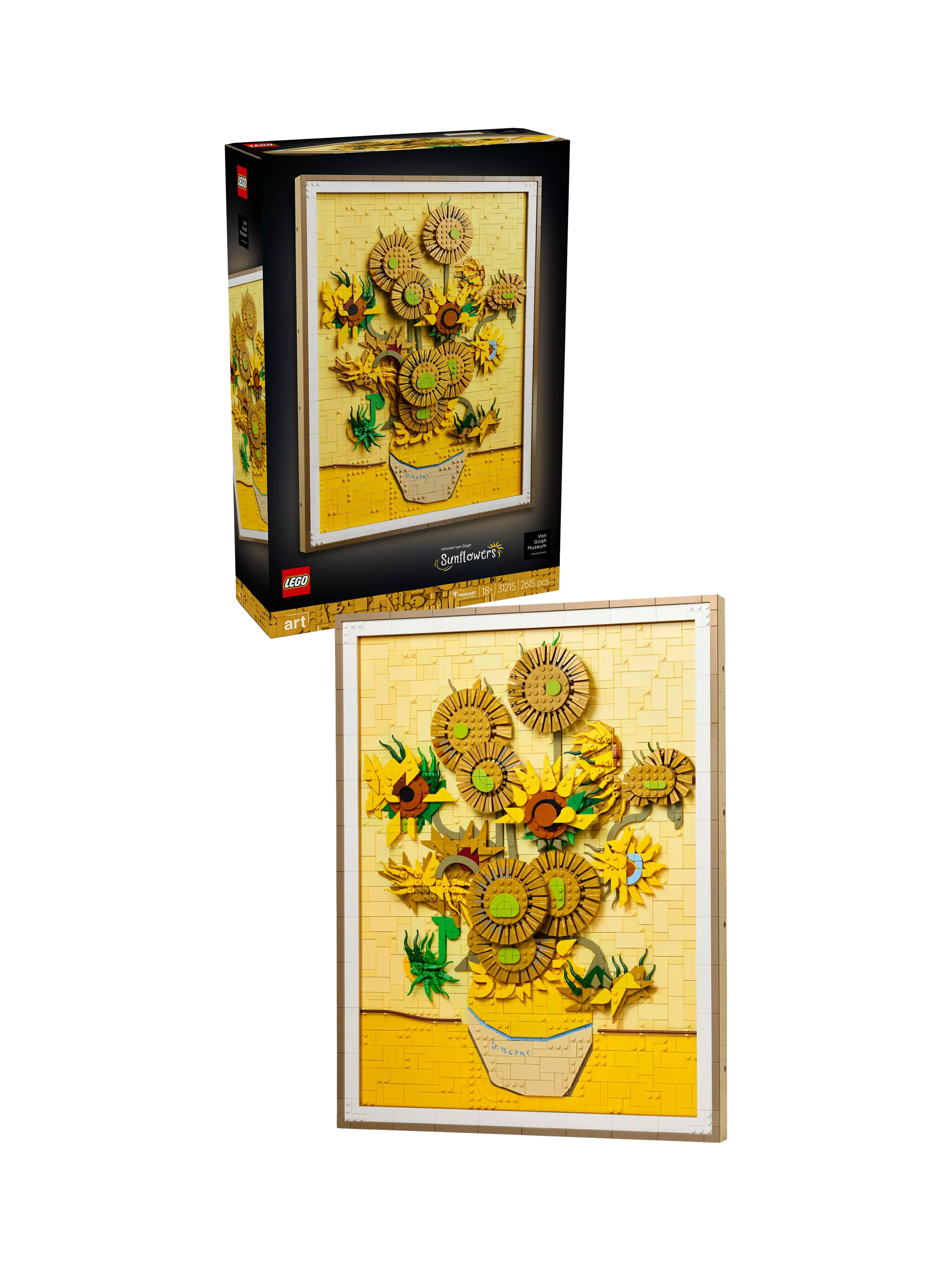 LEGO Art Vincent Van Gogh Sunflowers building set, imported from the UK