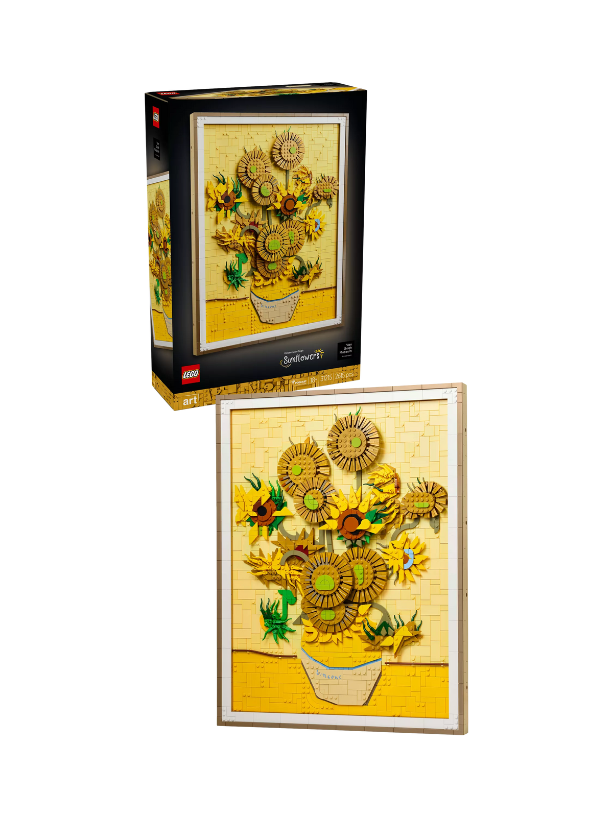 LEGO Art Vincent Van Gogh Sunflowers building set, imported from the UK