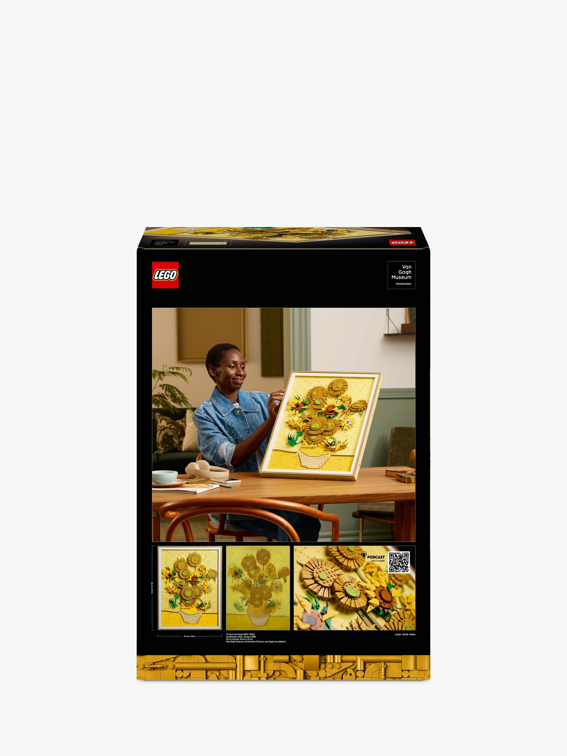 LEGO Art Vincent Van Gogh Sunflowers building set, imported from the UK