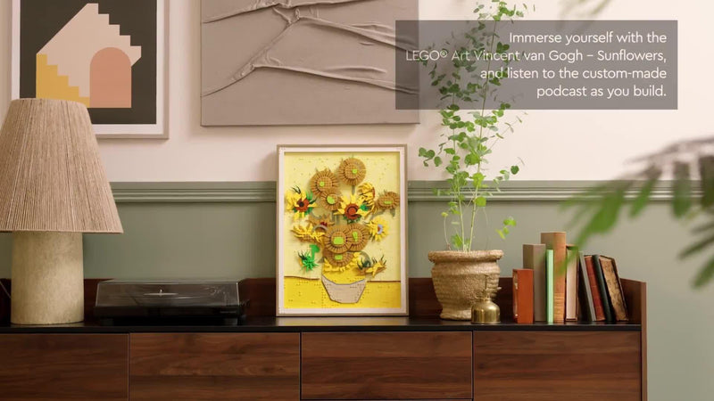 LEGO Art Vincent Van Gogh Sunflowers building set, imported from the UK