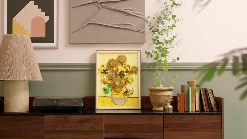 LEGO Art Vincent Van Gogh Sunflowers building set, imported from the UK
