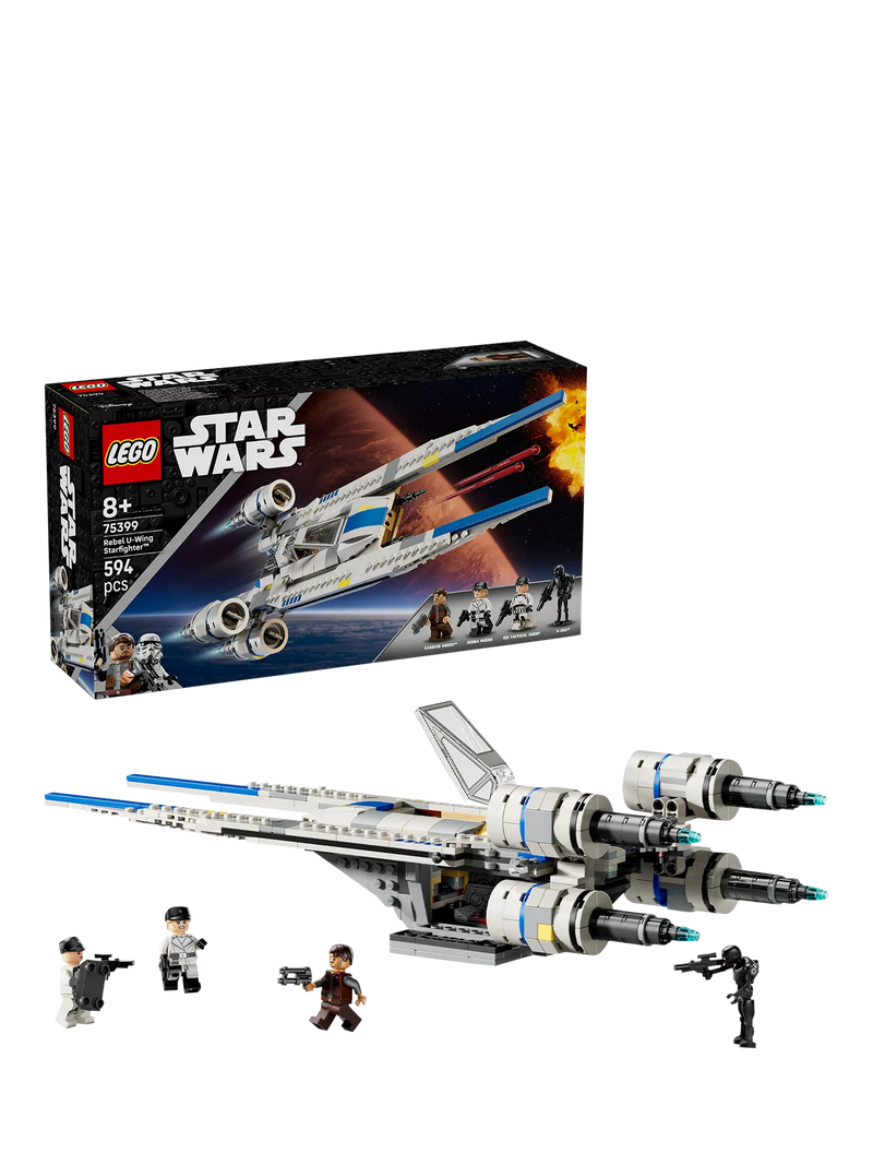 LEGO Star Wars Andor Rebel U-Wing Starfighter building toy set, UK version
