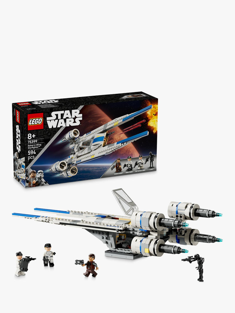 LEGO Star Wars Andor Rebel U-Wing Starfighter building toy set, UK version
