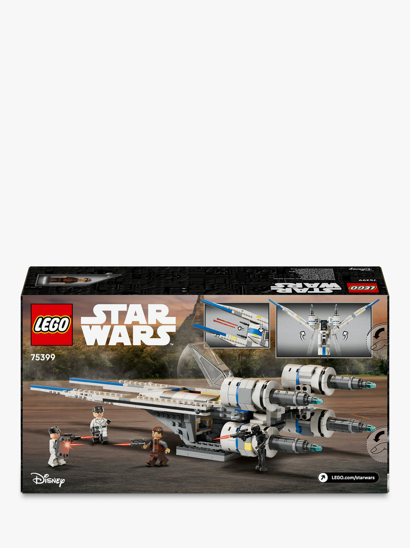 LEGO Star Wars Andor Rebel U-Wing Starfighter building toy set, UK version