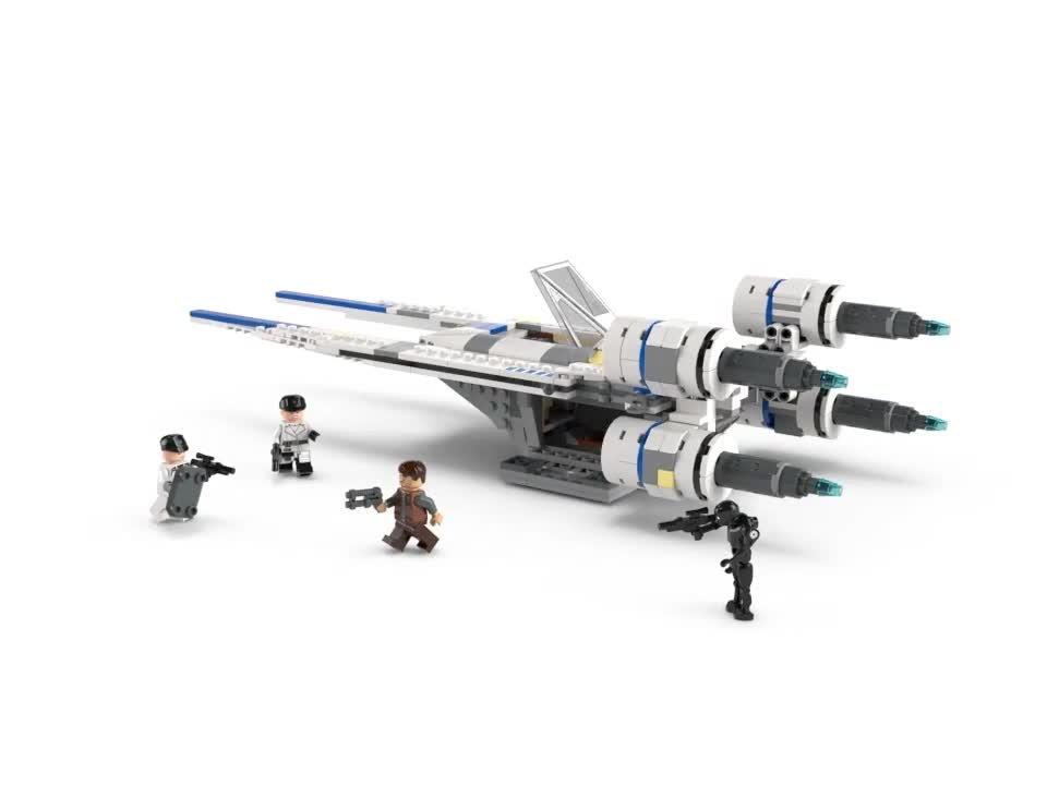 LEGO Star Wars Andor Rebel U-Wing Starfighter building toy set, UK version