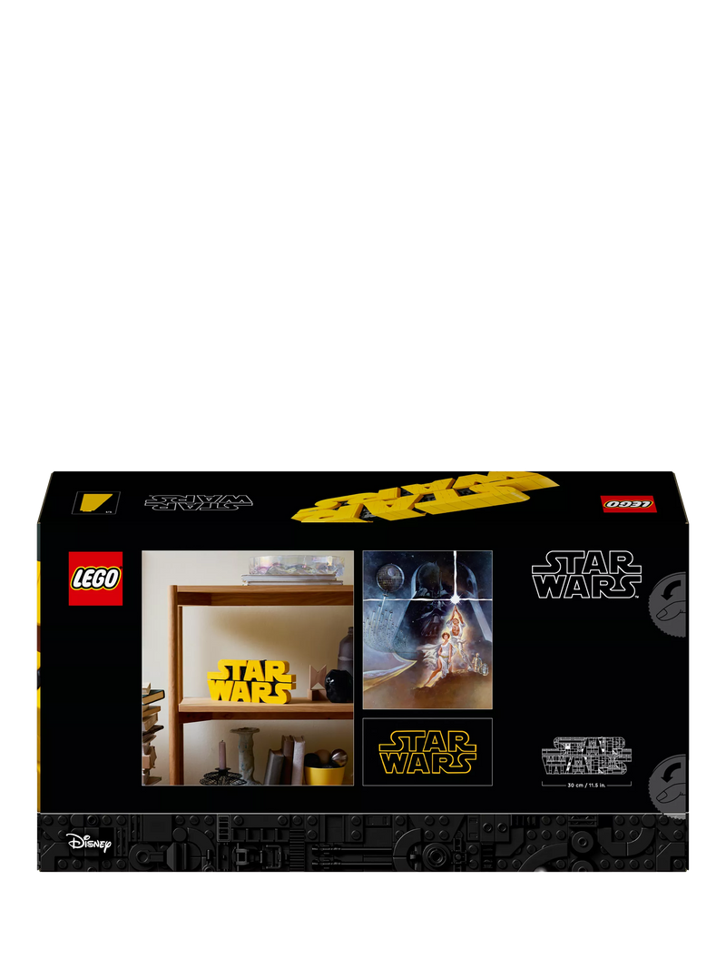 LEGO Star Wars brick-built logo sign building set, UK version