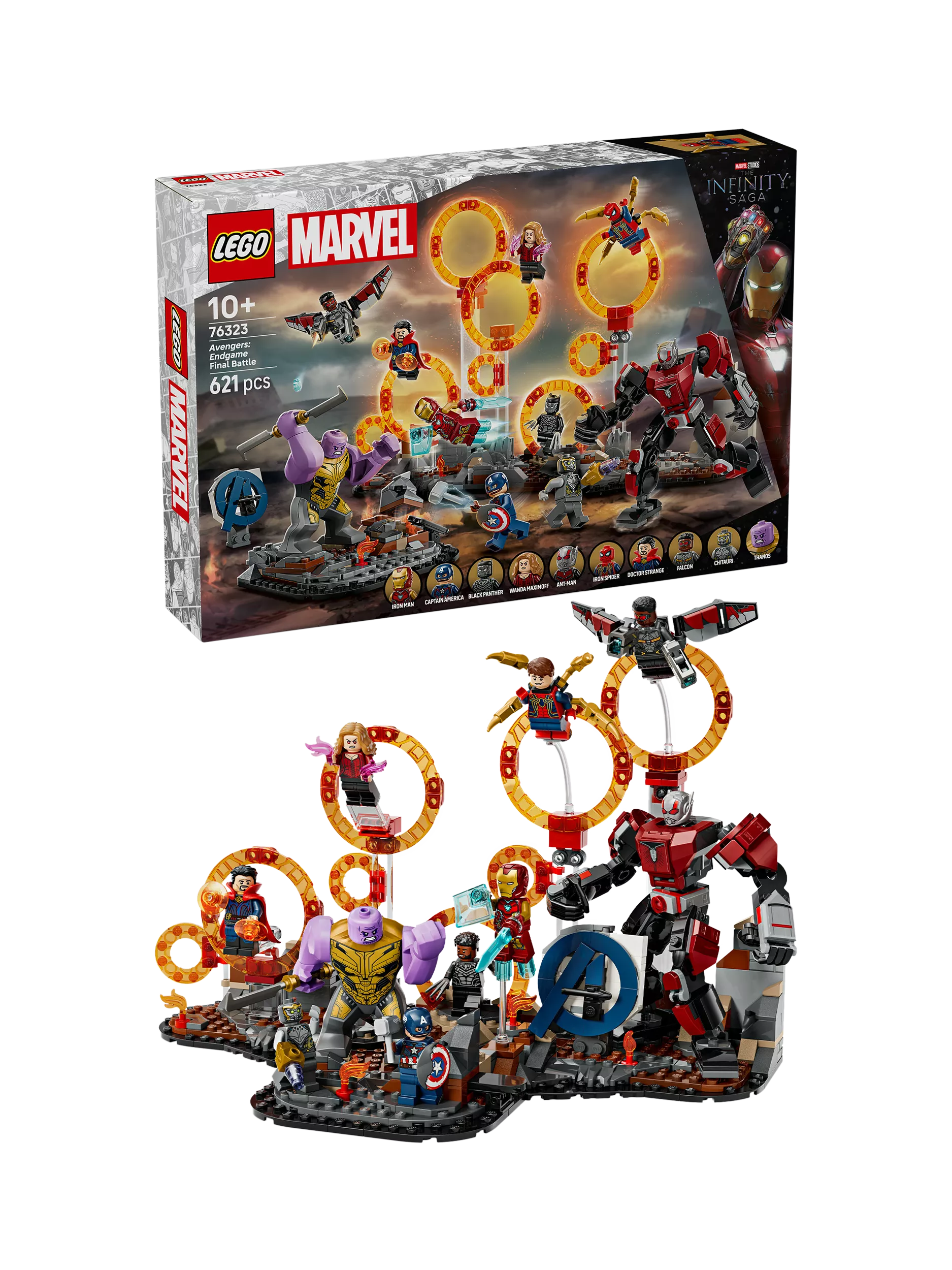LEGO Marvel Avengers Endgame Final Battle building set 621 pieces, UK version