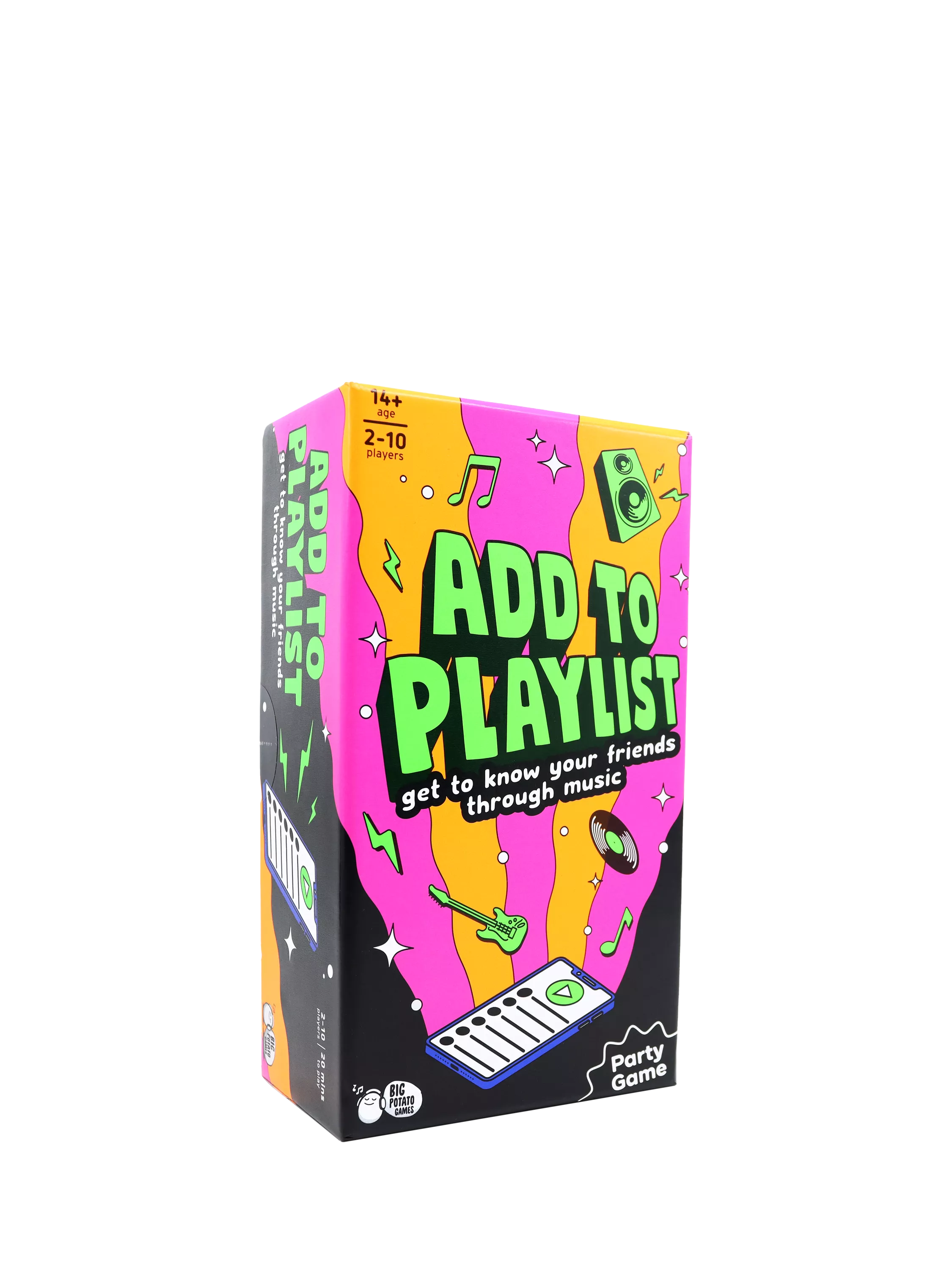 Big Potato Add To Playlist party game box (British brand)