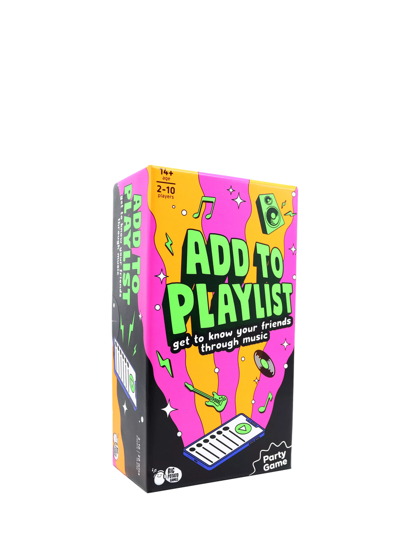 Big Potato Add To Playlist party game box (British brand)