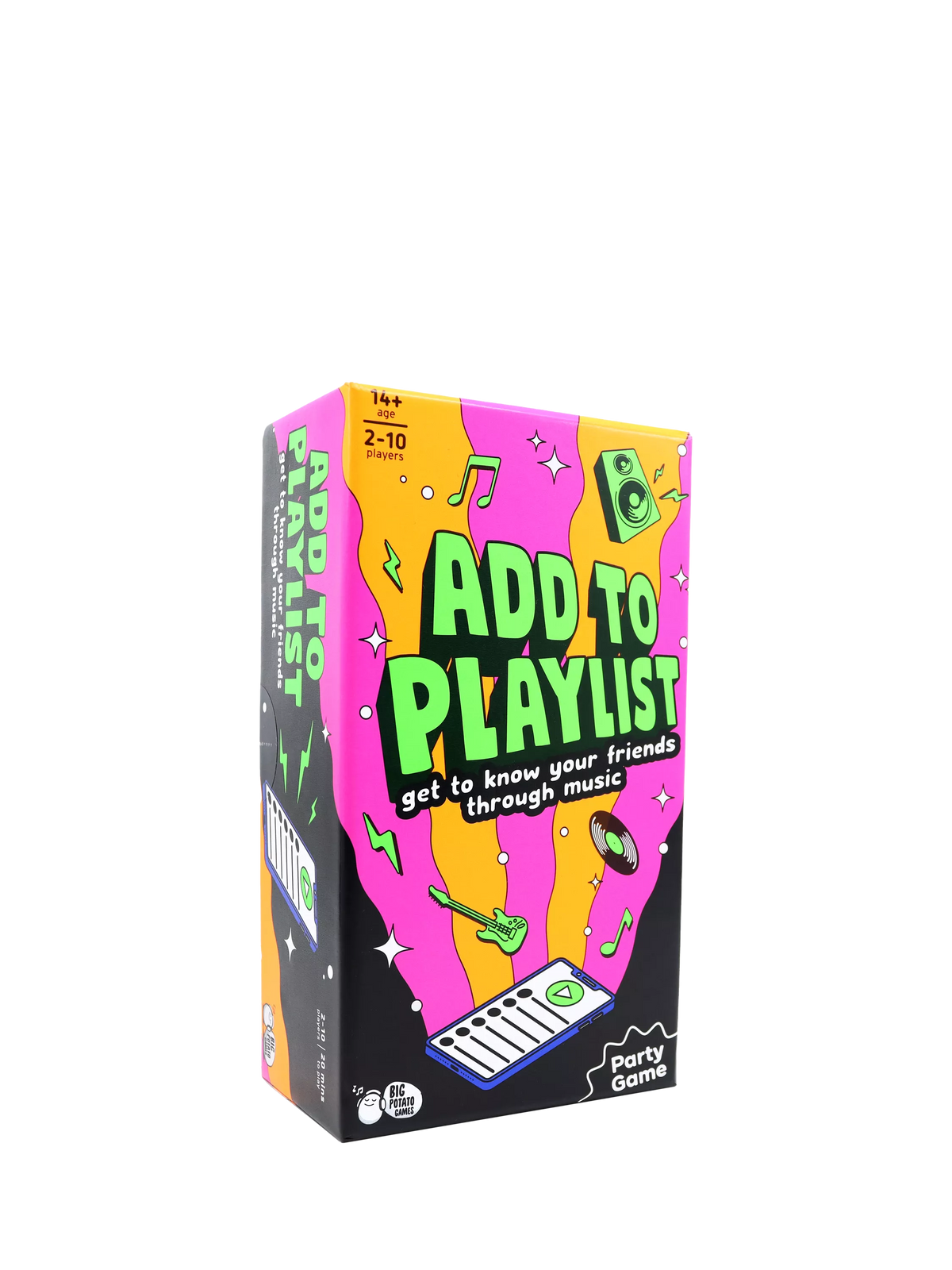 Big Potato Add To Playlist party game box (British brand)