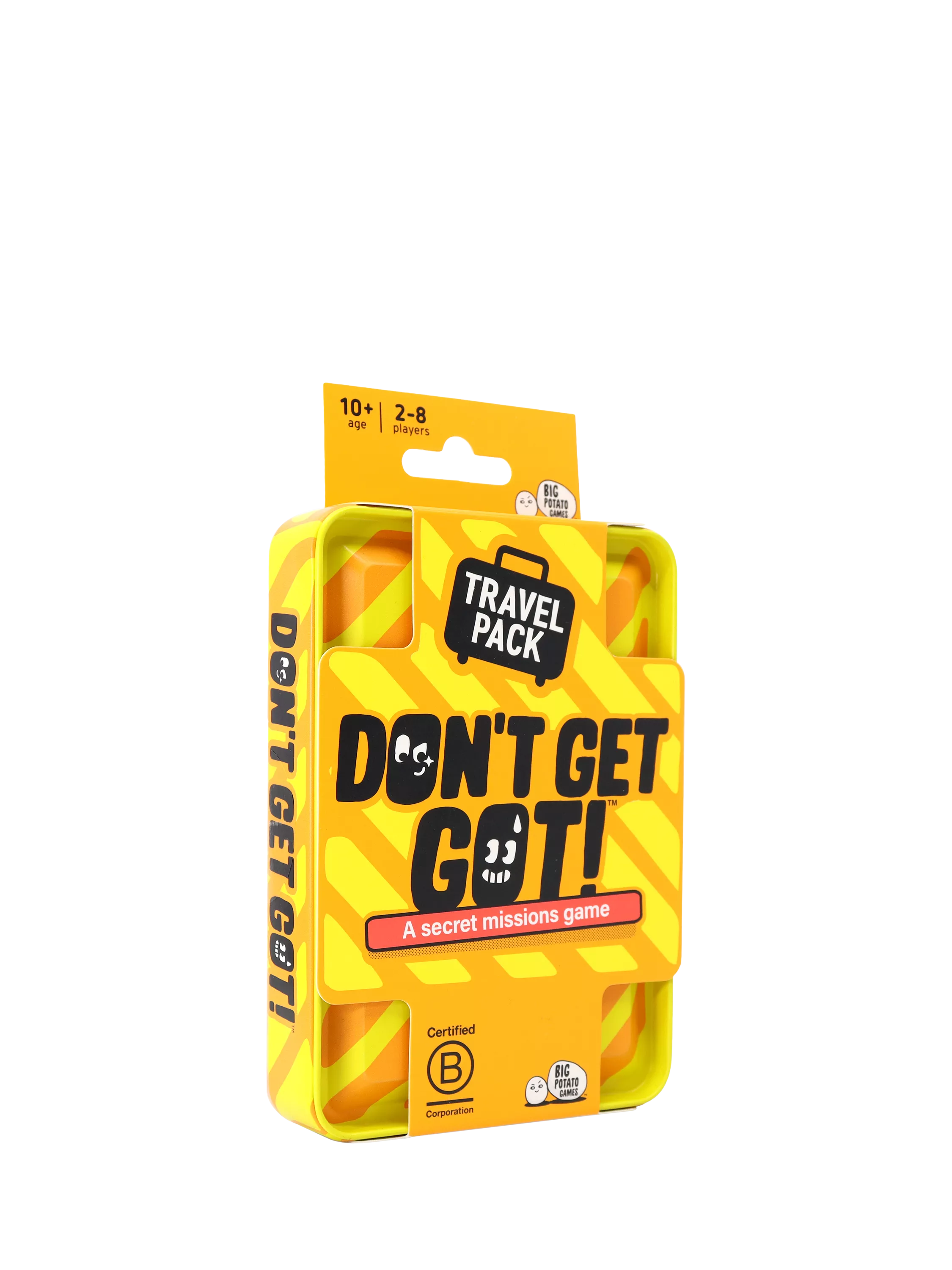 Big Potato Don't Get Got travel game tin, imported from the UK
