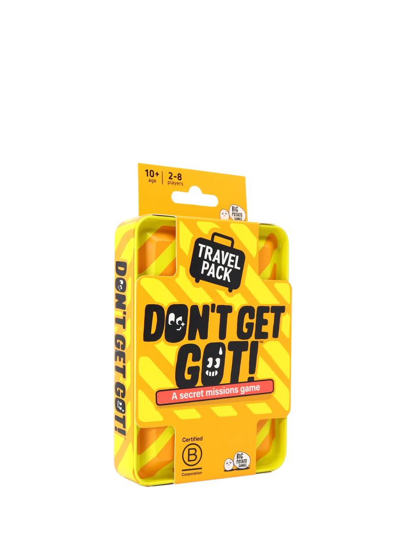 Big Potato Don't Get Got travel game tin, imported from the UK