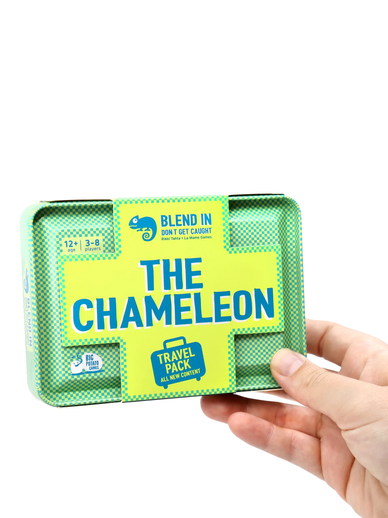 Big Potato Chameleon travel game compact tin, imported from the UK