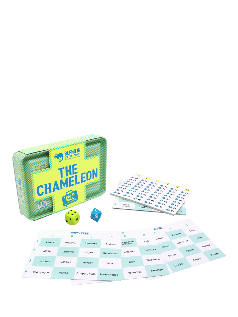 Big Potato Chameleon travel game compact tin, imported from the UK