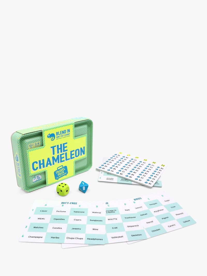 Big Potato Chameleon travel game compact tin, imported from the UK