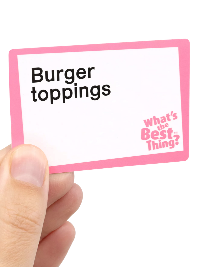 Big Potato party game What's The Best Thing - British product