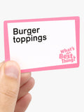 Big Potato party game What's The Best Thing - British product