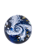 Caithness glass Milky Way paperweight blue, UK version