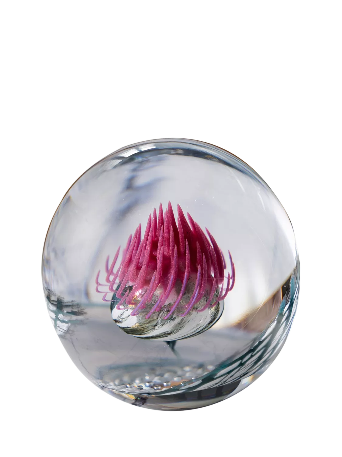 Caithness handmade glass Highland Reel paperweight, UK version