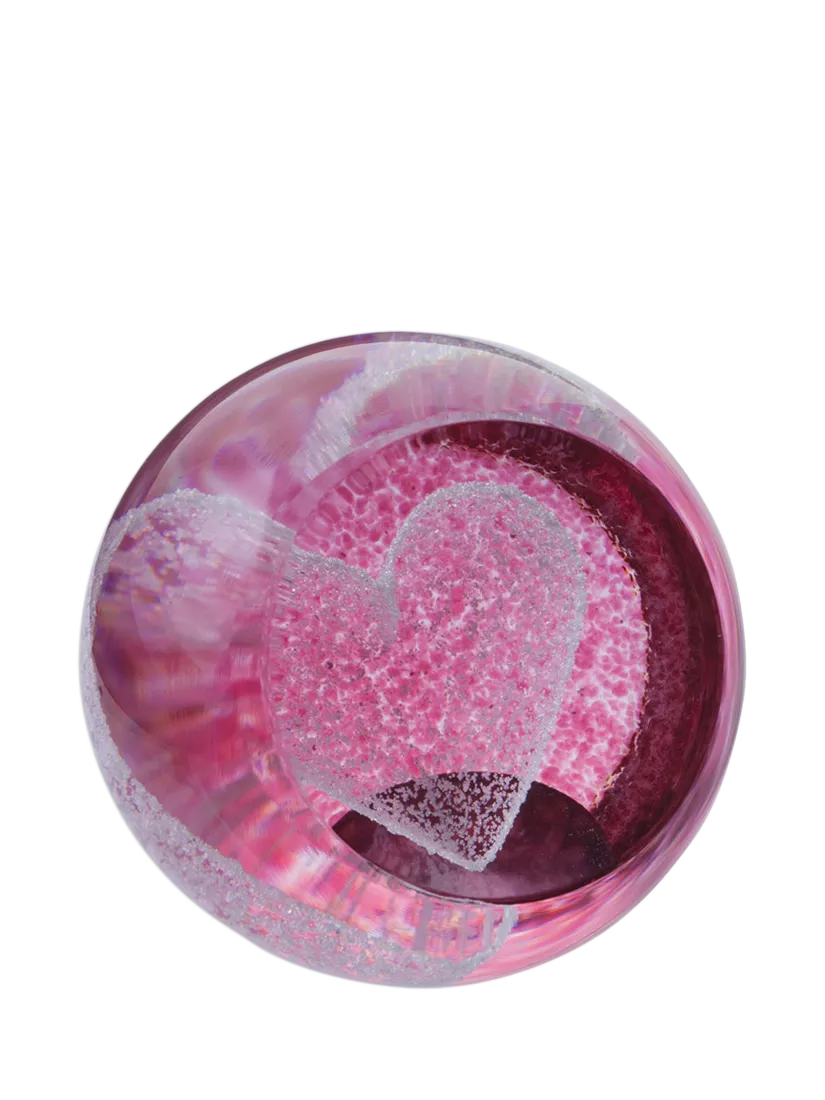 Caithness glass heart paperweight 50mm - British product