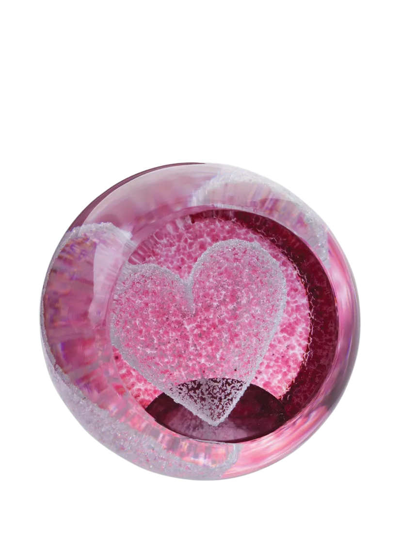 Caithness glass heart paperweight 50mm - British product