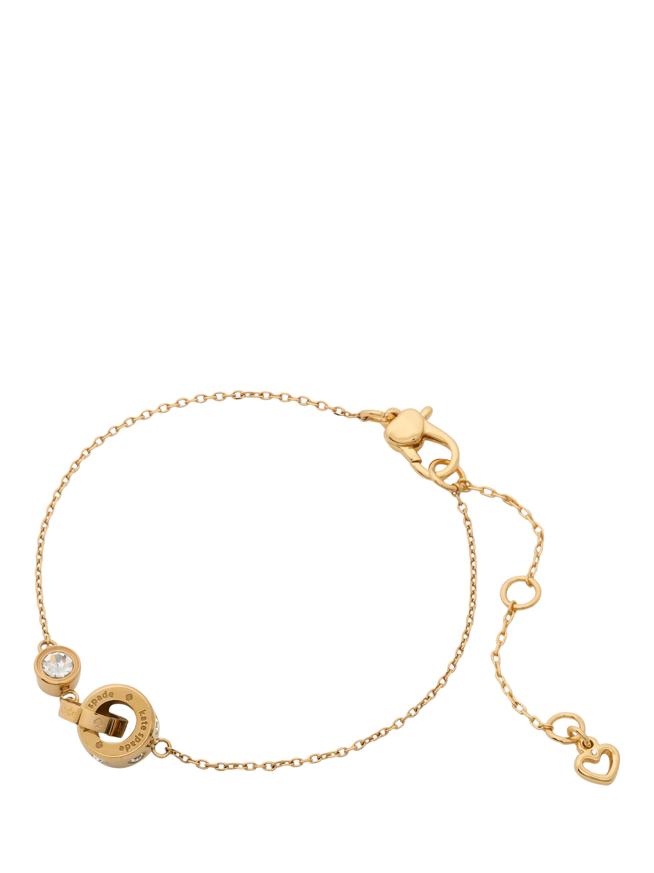 kate spade new york cubic zirconia interlink chain bracelet (British brand)