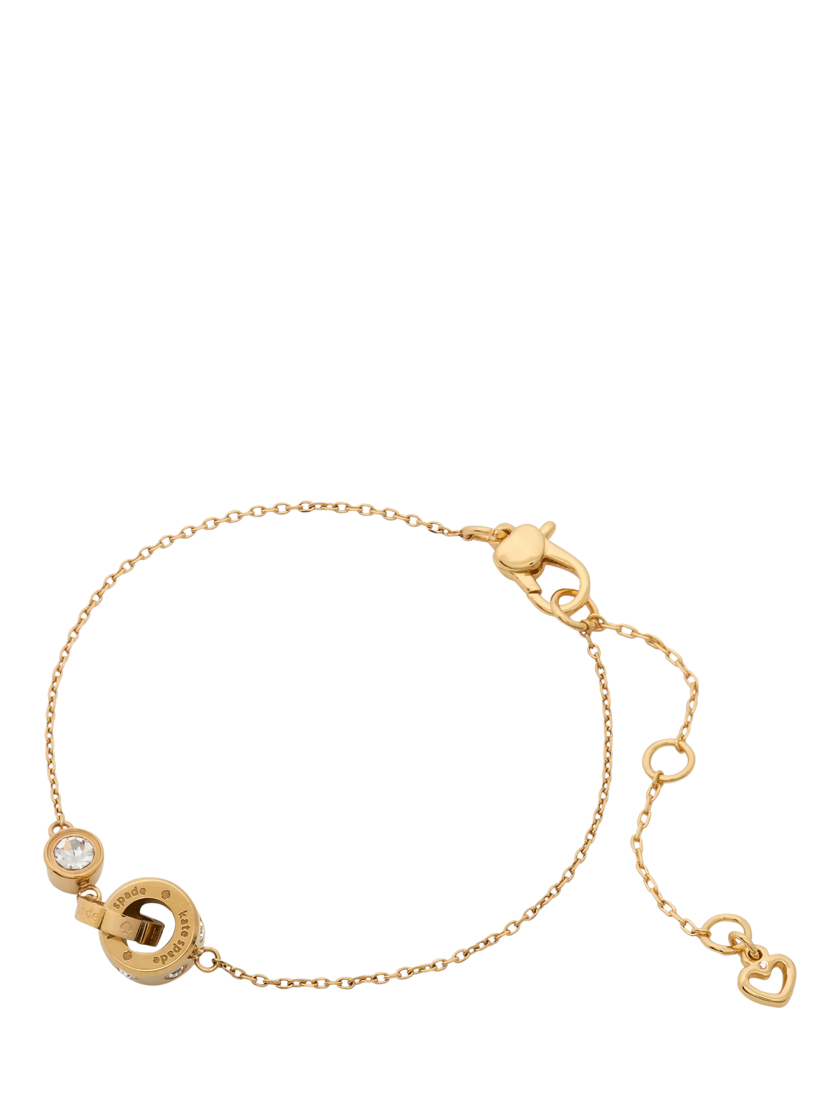 kate spade new york cubic zirconia interlink chain bracelet (British brand)