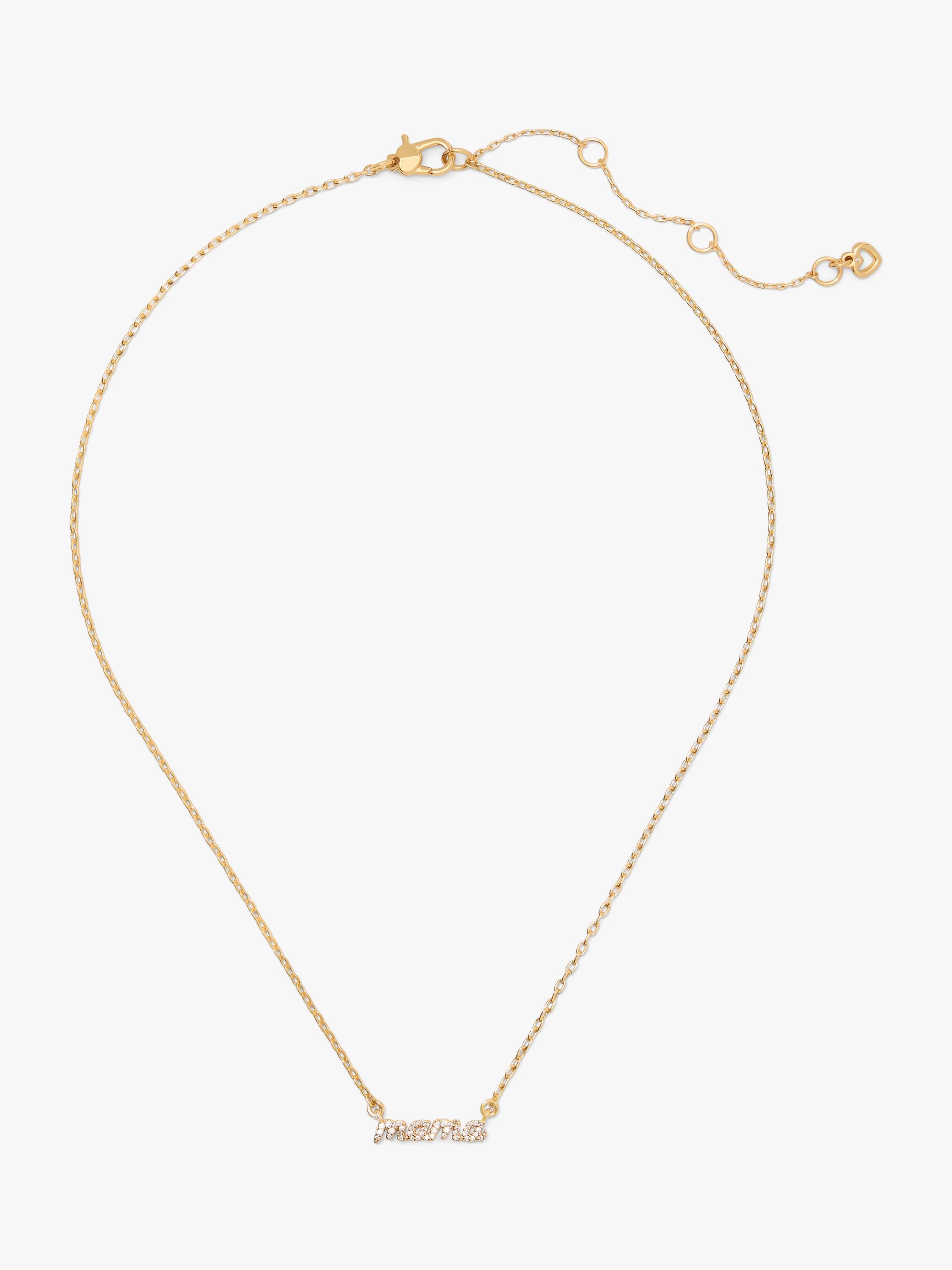 Kate Spade Mama Necklace in gold tone (British brand)