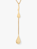 kate spade new york clear cubic zirconia gold drop necklace, imported from the UK