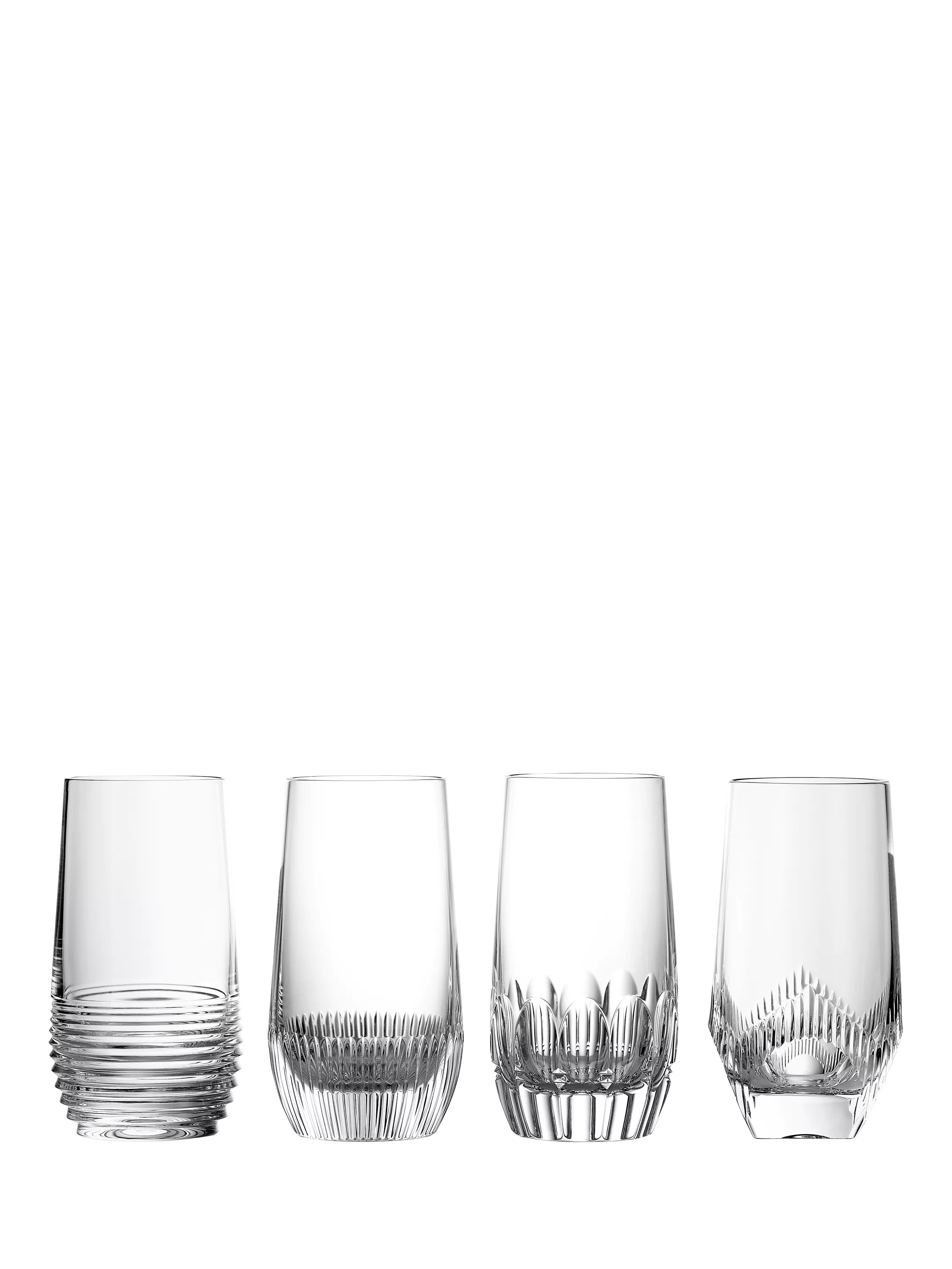 Waterford Crystal clear cut glass highball, 430ml (British brand)