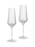 Vera Wang Swirl Crystal champagne flutes 270ml, imported from the UK