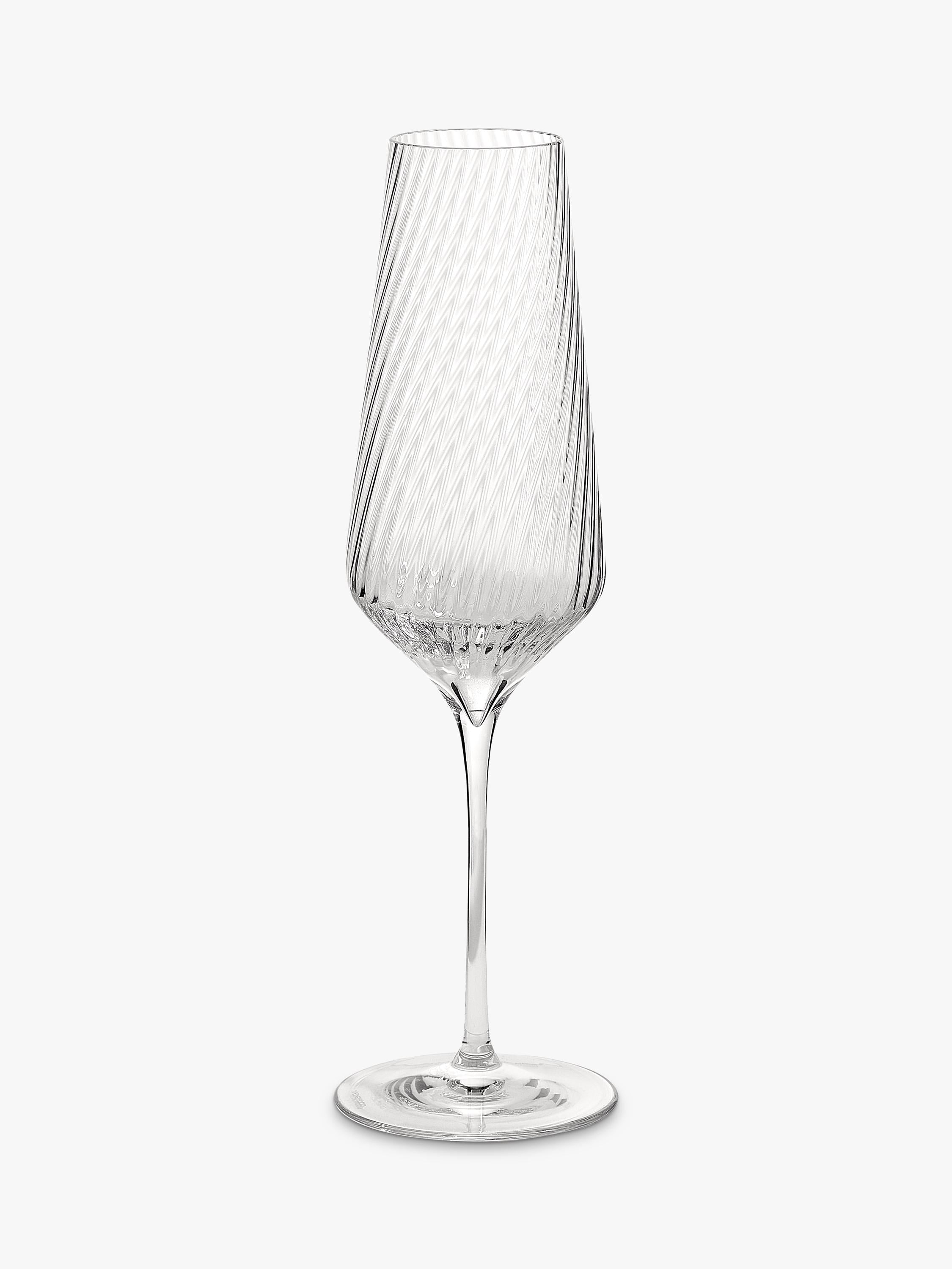 Vera Wang Swirl Crystal champagne flutes 270ml, imported from the UK