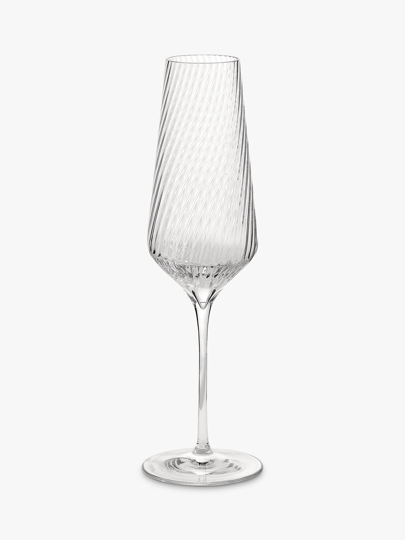 Vera Wang Swirl Crystal champagne flutes 270ml, imported from the UK