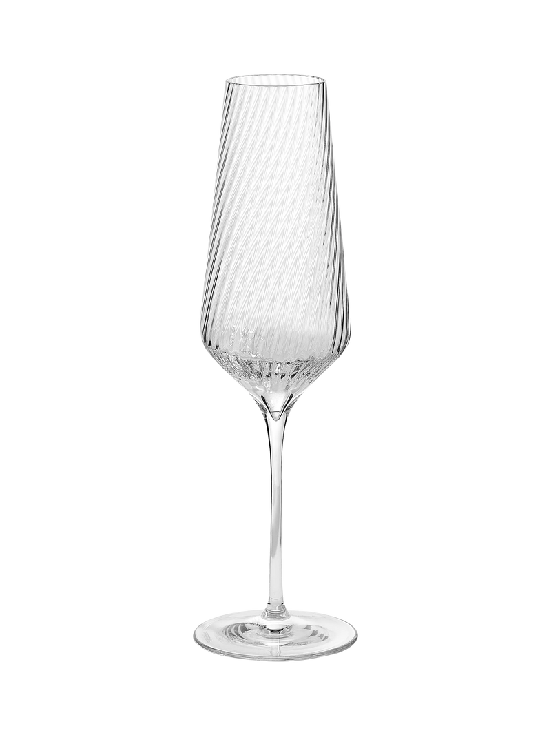 Vera Wang Swirl Crystal champagne flutes 270ml, imported from the UK