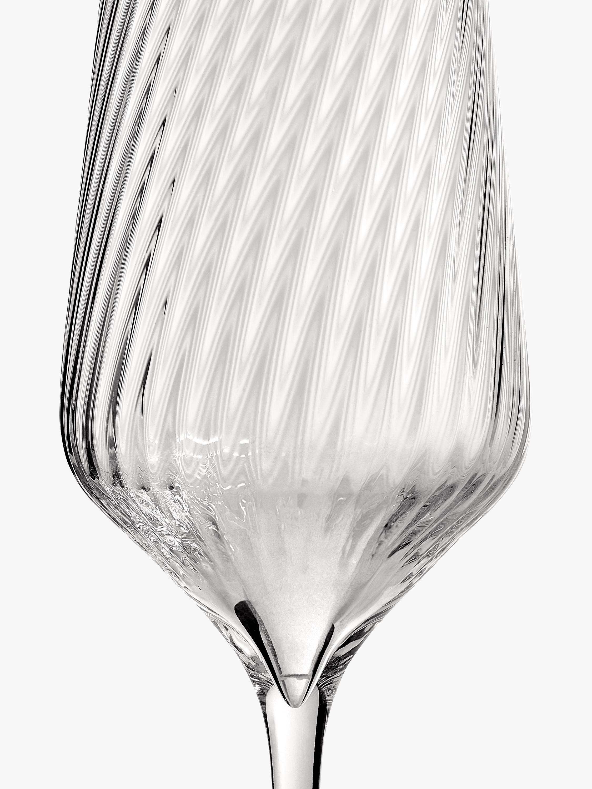 Vera Wang Swirl Crystal champagne flutes 270ml, imported from the UK