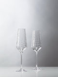 Vera Wang Swirl Crystal champagne flutes 270ml, imported from the UK
