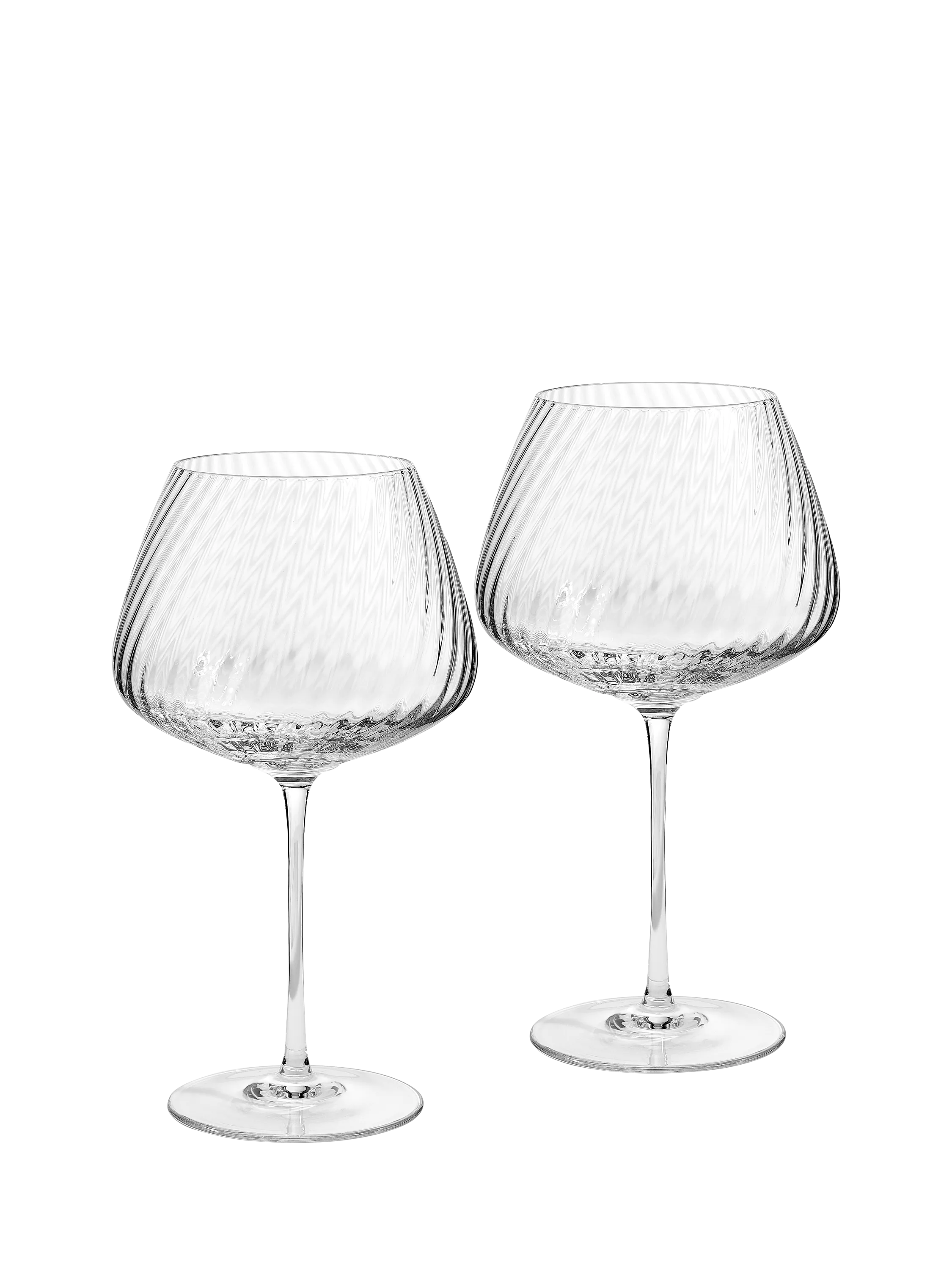 Vera Wang Swirl crystal wine glasses set of 2 690ml, UK version