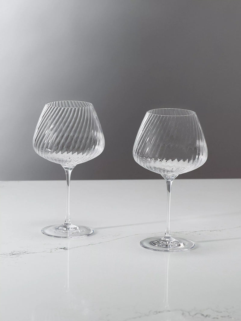 Vera Wang Swirl crystal wine glasses set of 2 690ml, UK version