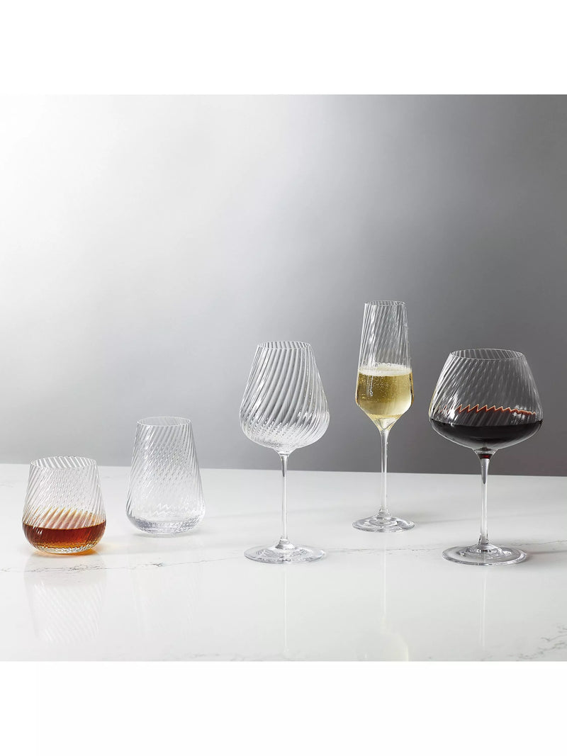 Vera Wang Swirl crystal wine glasses set of 2 690ml, UK version