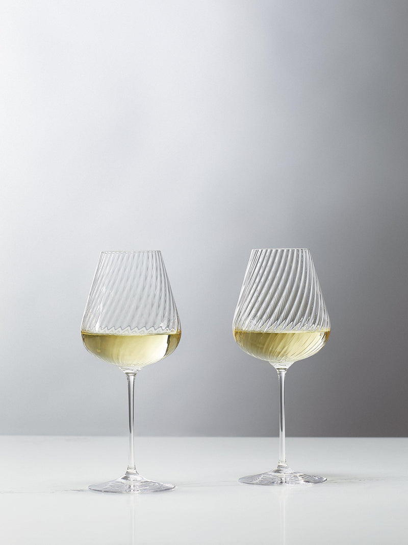 Vera Wang Swirl white wine glass set 440ml, UK version