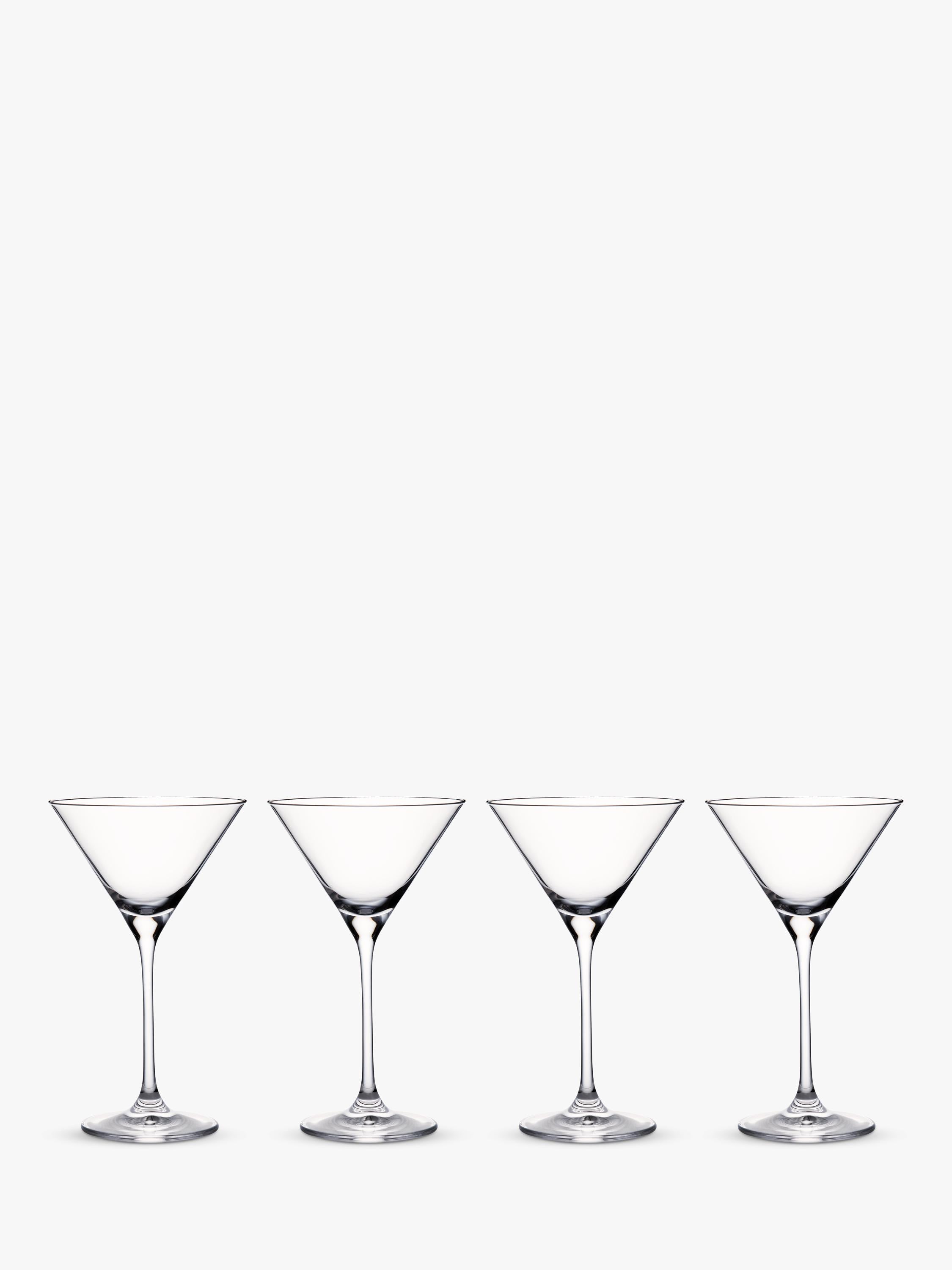Set aus vier Waterford-Kristall-Martinigläsern, 210 ml Fassungsvermögen (britische Marke)