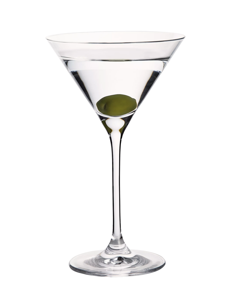 Set of four Waterford crystal martini glasses, 210ml capacity (British brand)