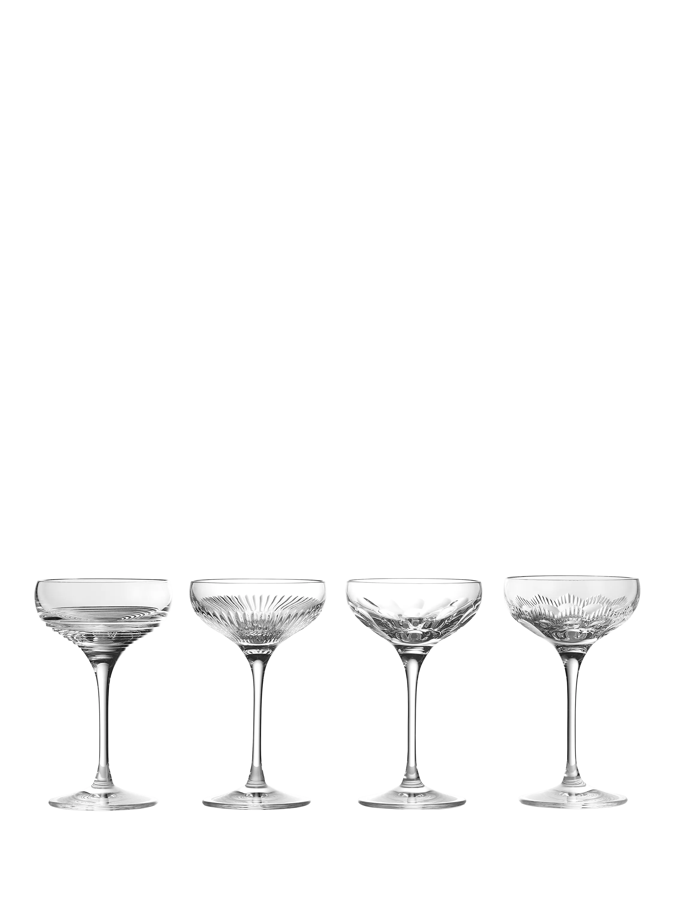 Waterford crystal coupe cocktail glass set of 4, 120ml, clear (British brand)