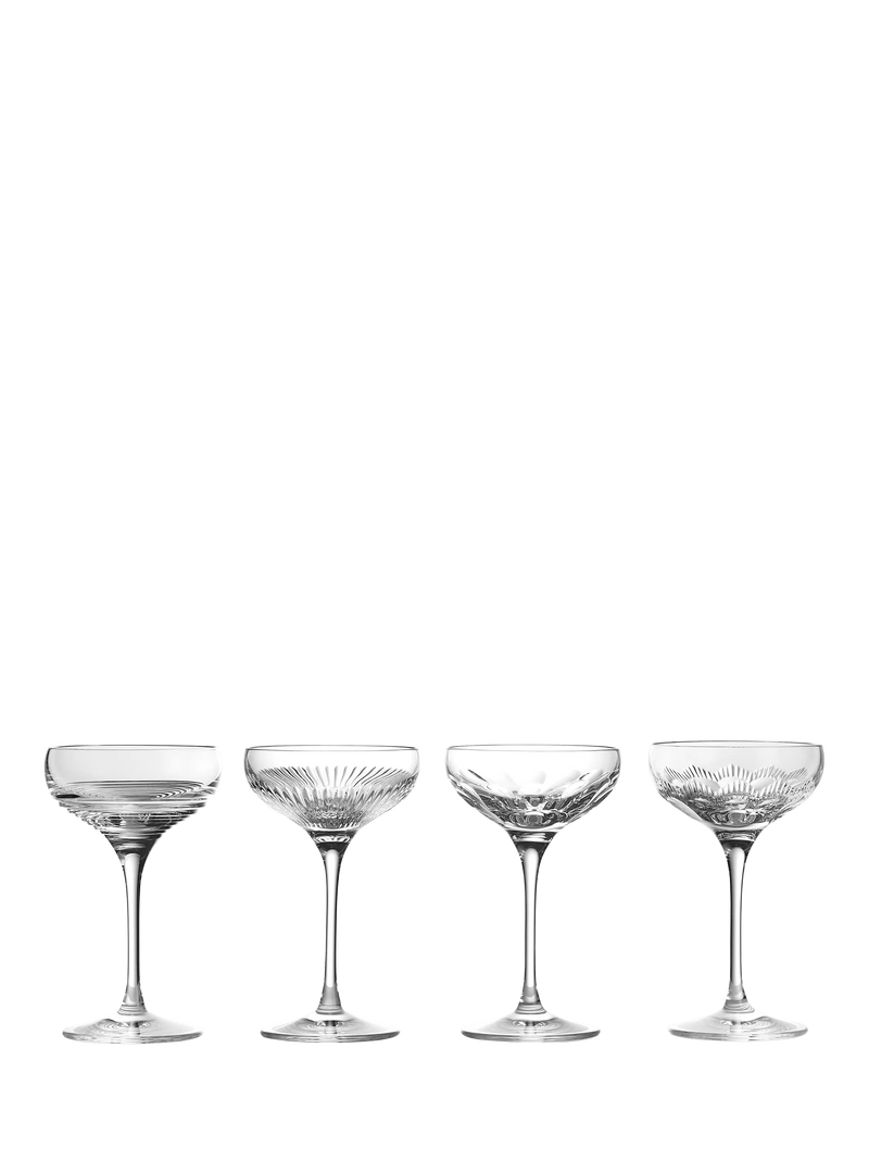 Waterford crystal coupe cocktail glass set of 4, 120ml, clear (British brand)
