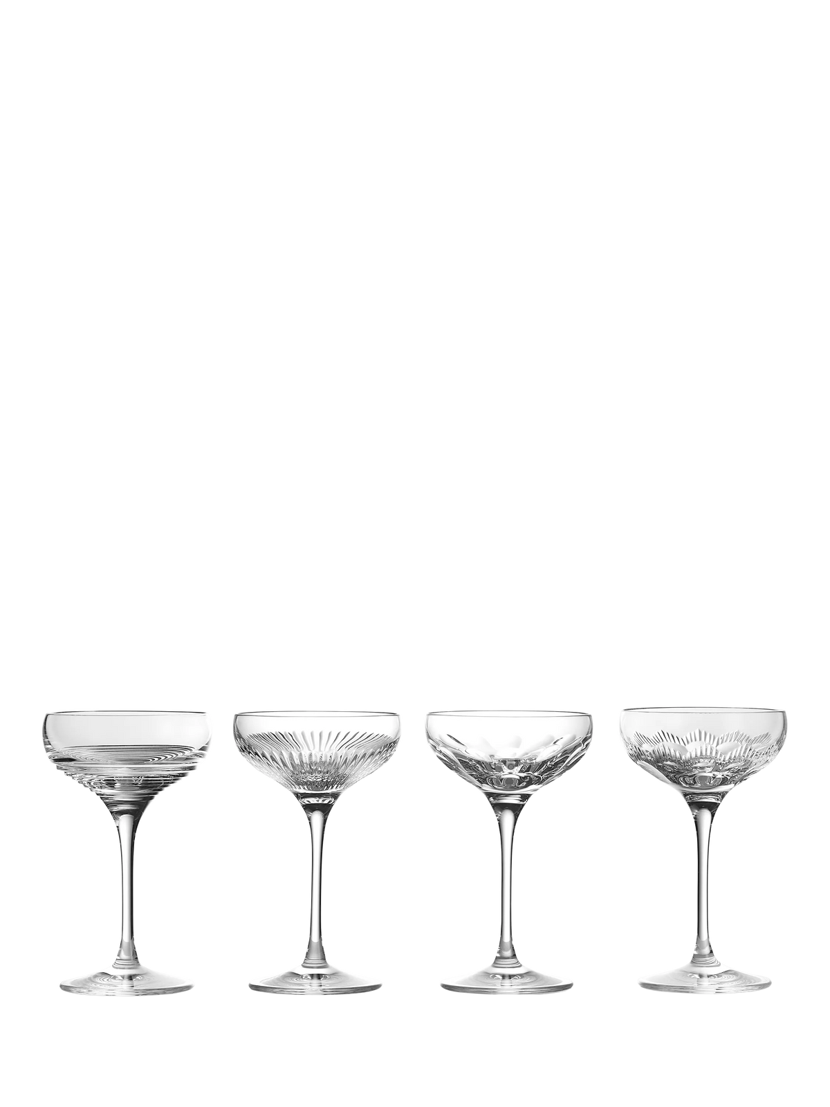 Waterford crystal coupe cocktail glass set of 4, 120ml, clear (British brand)