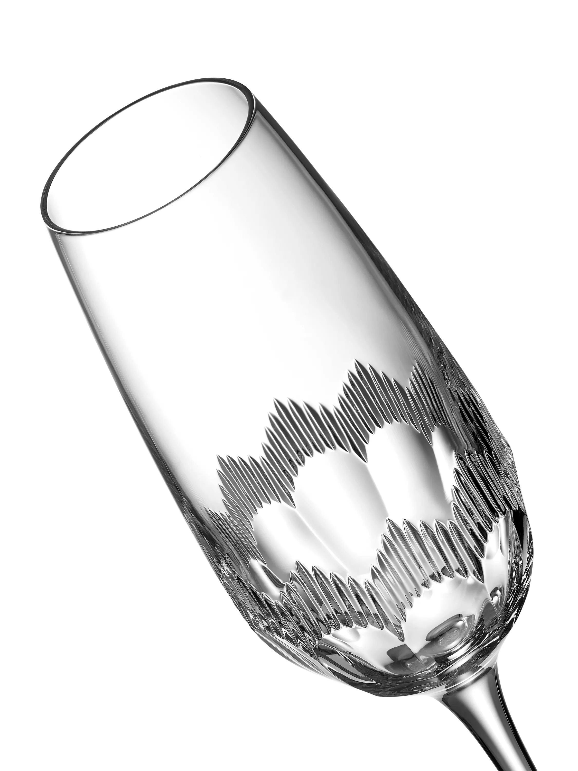 Waterford Mixology cut glass champagne flute set, UK version