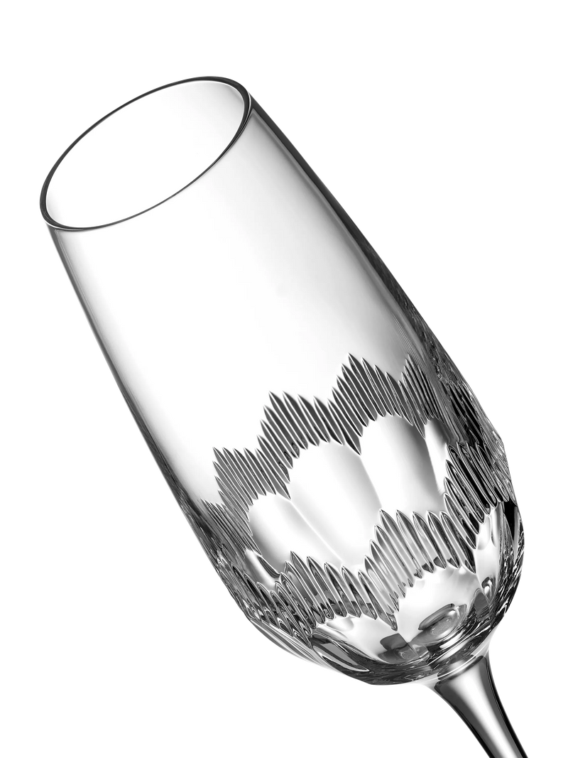 Waterford Mixology cut glass champagne flute set, UK version