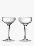 Waterford crystal coupe glasses set, Circon cut, 2 pieces 120ml (British brand)