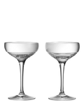 Waterford crystal coupe glasses set, Circon cut, 2 pieces 120ml (British brand)